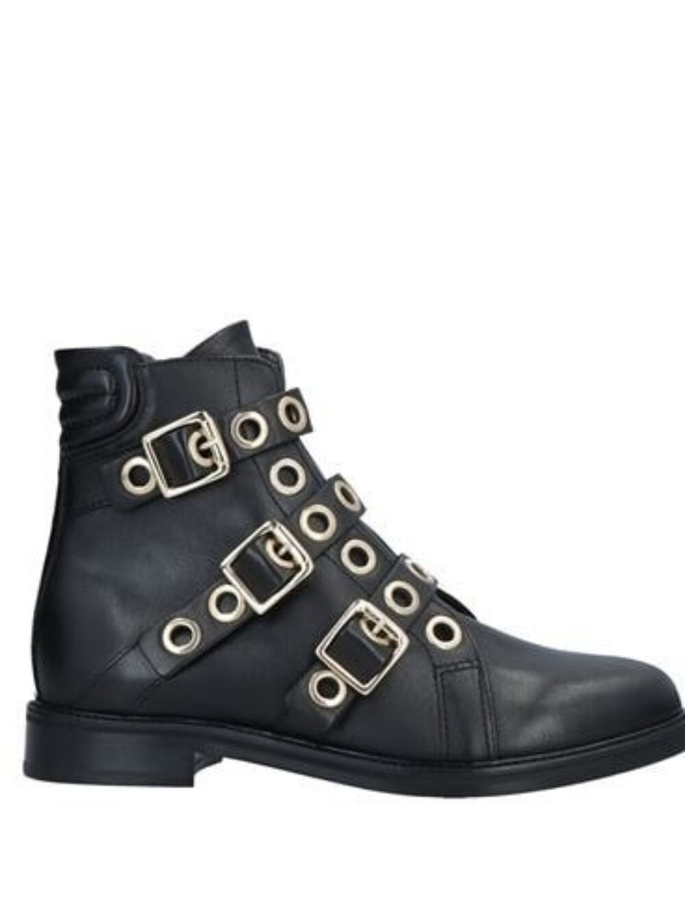 Maje Black Buckle Detail Ankle Boots